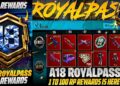 A18 Royal Pass 1 To 100 RP Main 3D Reward | Free Upgraded MP5K Skin And Bonus Vehicle | PUBGM
