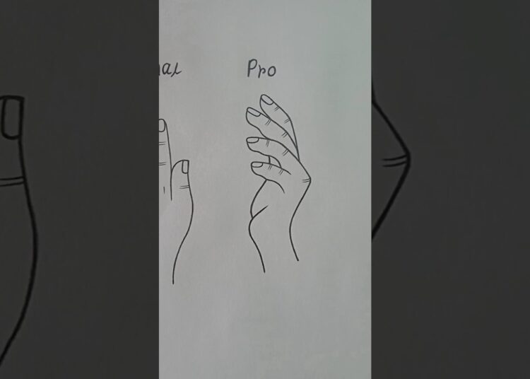 How to Draw Hand ✨🤩 #shorts #shortsfeed #art #drawing #artist