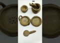 diy clay kitchen set❤🌿, #art #miniature #claycookware #kitchenset #claykitchenset #artist #clayart