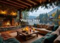 Warm Piano Jazz by the Fireplace | Gentle Jazz with Peaceful Lakeview for Work, Study, Focus