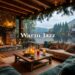 Warm Piano Jazz by the Fireplace | Gentle Jazz with Peaceful Lakeview for Work, Study, Focus