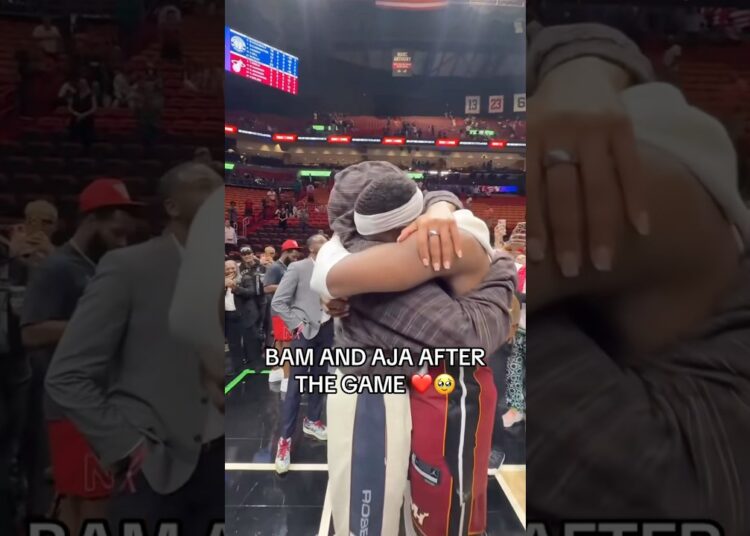 A’ja Wilson & Bam Adebayo: When basketball royalty links up #ajawilson #bamadebayo #wnba #wnba
