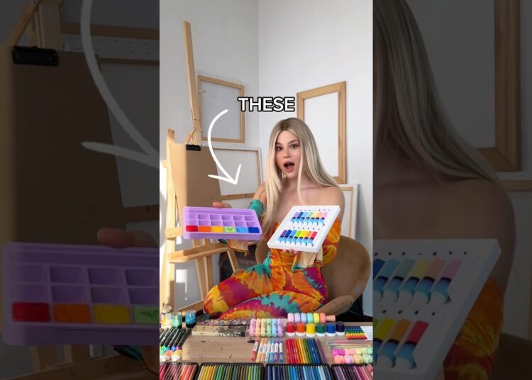 THE WEIRDEST art supplies that I OWN🫢 part 1 #shorts #art #drawing