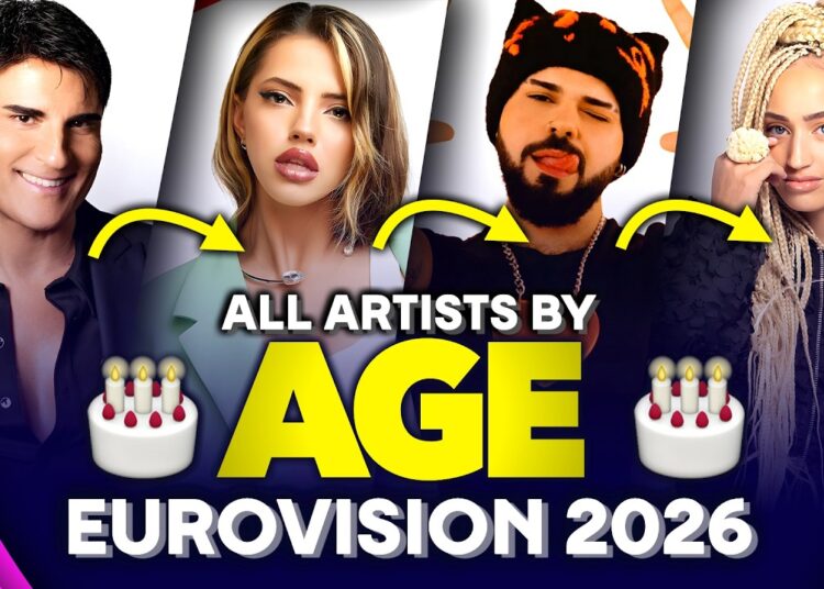 Eurovision 2026 – All Artists By AGE