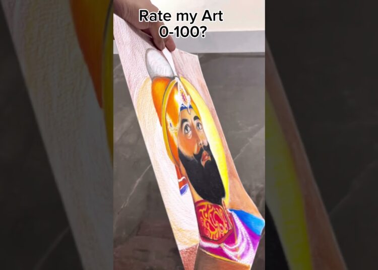 Rate my Art 0-100? #waheguru #sikh #gurugobindsinghji #art #drawing #artist