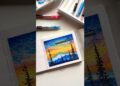 Paint simple sky with markers #art #artist #artshorts #artreels #artvideo #sketch #artcommunity