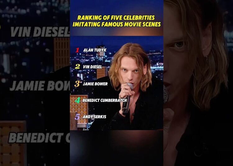 Ranking of Five Celebrities Imitating Famous Movie Scenes #celebrity #trending #yuotube #usa