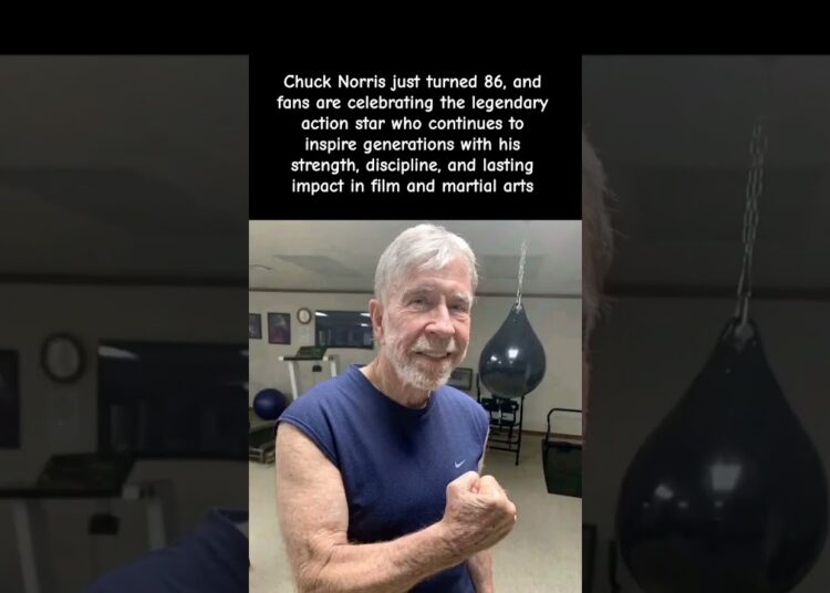 “86 Years Strong – Chuck Norris Still Inspiring 😮‍🔥🔥” #celebrity