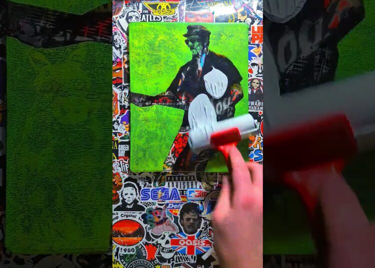 PRIMUS #lesclaypool #primus #primussucks #gelliprints #art #gelliprinting #painting #gelliplate #fyo