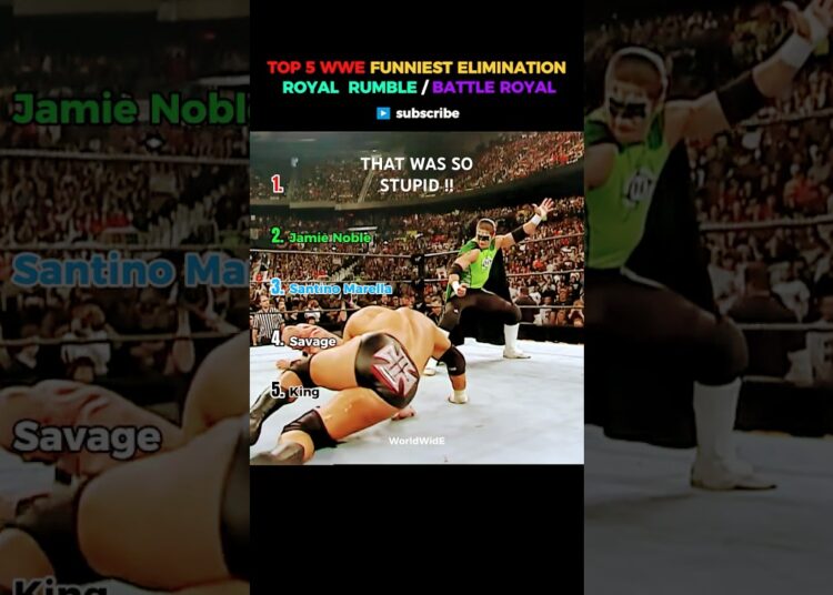 Funniest Royal Rumble / Battle Royal Moments Fans Can’t Stop Laughing At #wwe #wrestling #shorts