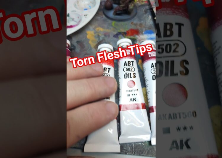 Open Wound Paint Tip #grimdark #miniaturepainter #artist ##warhammer40k #dungeonsanddragons