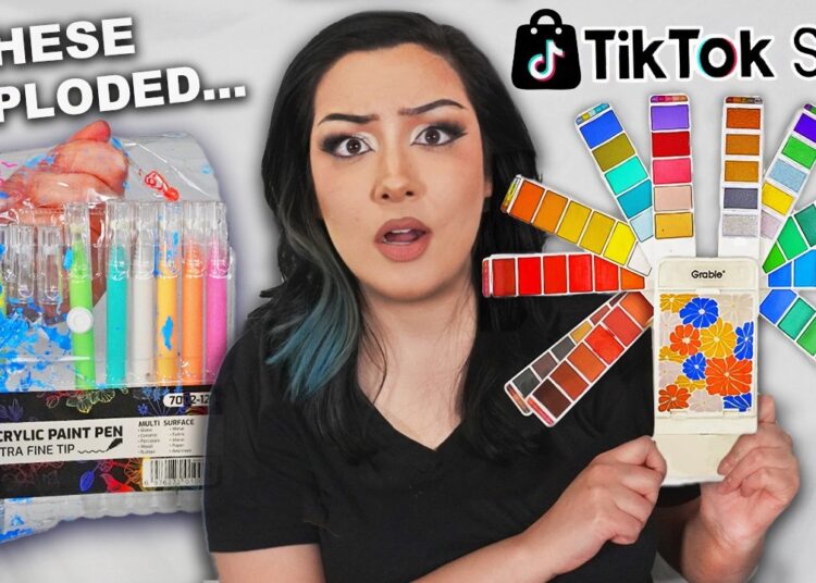 I Tried Tiktok Shop’s GIMMICKY Art Supplies *I crashed out*