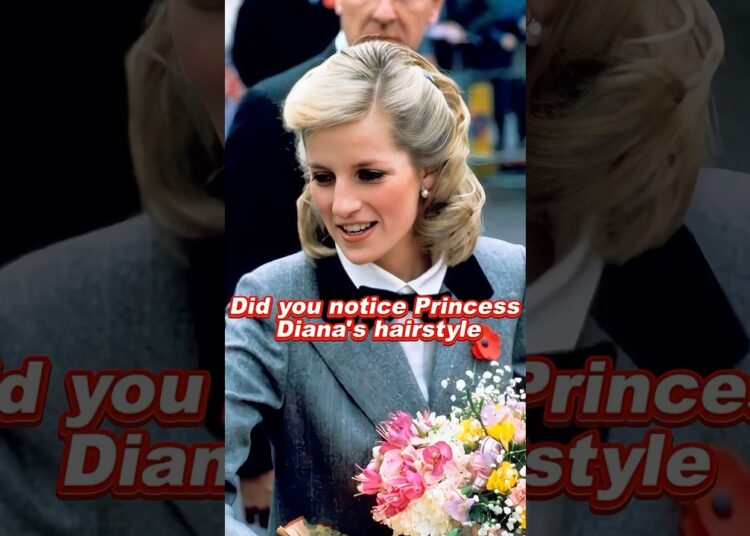 Did you notice Princess Diana’s hairstyle #princessdiana #queenelizabeth #fyp #royal