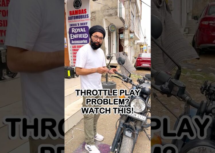 Loose Accelerator? Simple Fix Inside! 🔧 | Throttle Play Adjustment for Royal Enfield Bikes