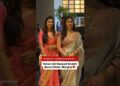 Sara Tendulkar vs Saniya Chandok Royal Saree Look Stole the Show #shorts