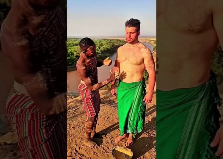 Tribal Artists Turn Foreigner Into Living Art