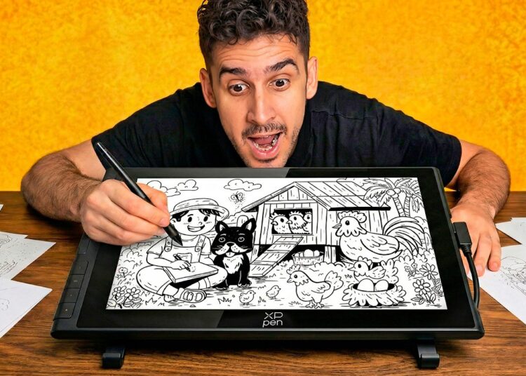 Quiero hacer un Libro de Colorear 🎨 Así que Probé la XPPen Artist 12 3rd