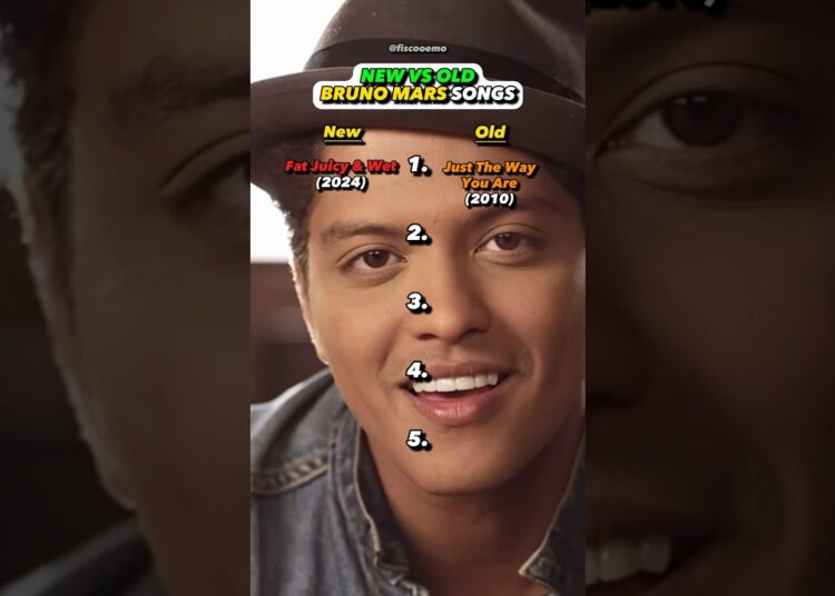 OLD vs NEW Bruno Mars Songs?