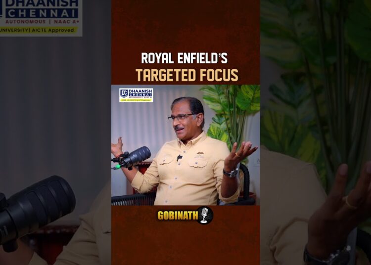 Royal Enfield CEO Explains the Brand’s Market Focus | B. Govindarajan | Gobinath #shorts