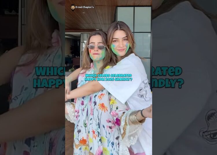 Bollywood Celebrities Holi Party 2026 #kritisanon #vickykaushal #holi