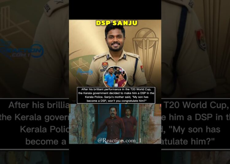 DSP SANJU 🫡👏#celebrity #cricket #sanjusamson #police #india #reaction #memesdaily #2026