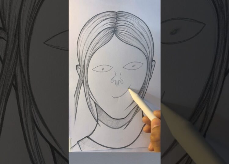 Face drawing #howtodraw #art #drawing #artist #shorts