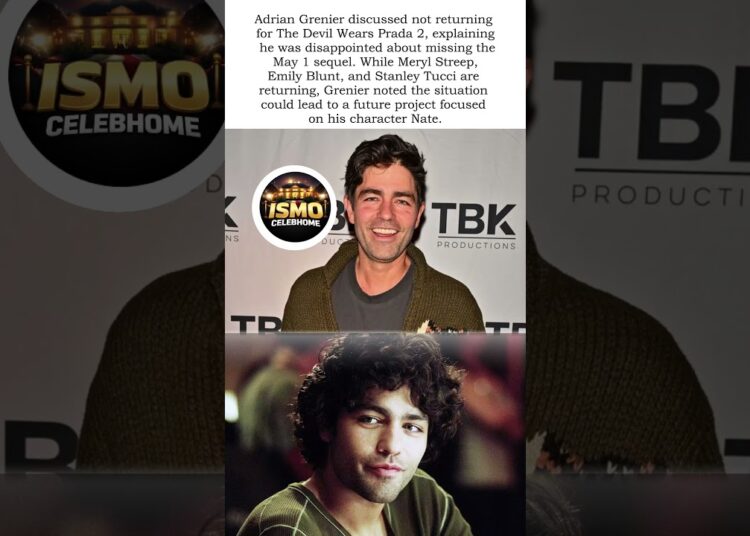 Adrian Grenier on Missing The Devil Wears Prada 2#celebrity #celebritynews
