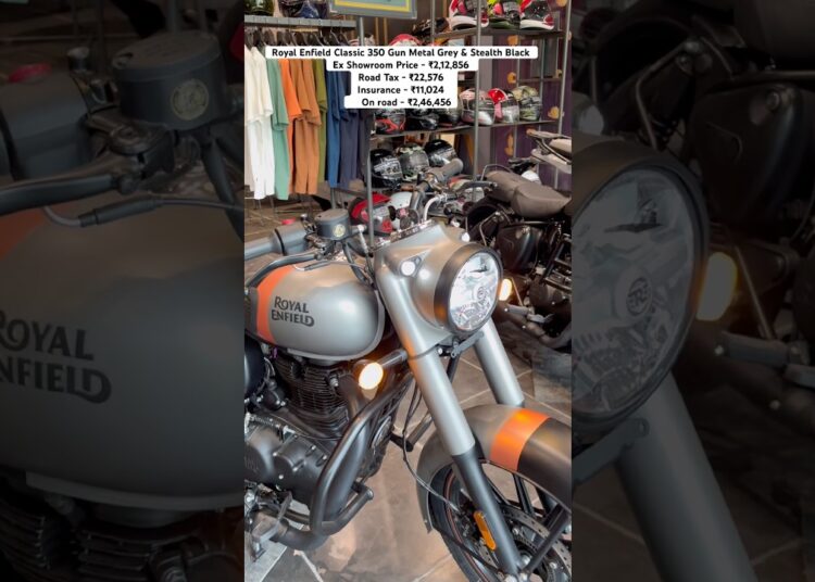 2026 Royal Enfield Classic 350 Gun Metal Grey On Road Price #classic350 #shortsvideo