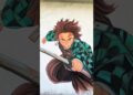 Tanjiro Kamado #youtubeshorts #art #wallart #anime #drawing #artist #chalkart #anime #tanjiro
