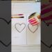 Satisfying heart😄 art with 🖤+💓  color#art#kuhuartandcraft#artist#creative#love