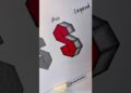 Letter “S” BEGINNERS to NORMAL #howtodraw #art #drawing #artist #shorts