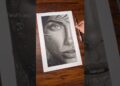 Hyper realistic drawing portrait ✨#drawing #pencilportrsit #youtubeshort #art #sketch #artist #eyes