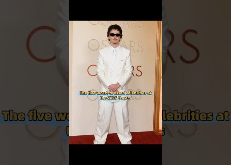The five worst-dressed celebrities at the 2026 Oscars. #us #celebrity