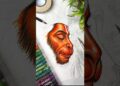Hanuman Ji Drawing Oil Pastel 🔥 #shorts #hanuman #art #drawing