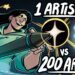 1 ARTIST vs 200 ARTISTS | ARTFIGHT 2025