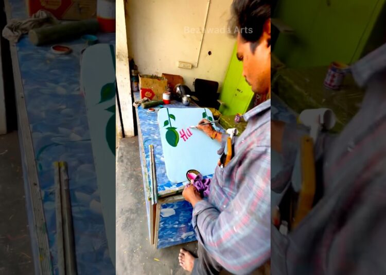 AMAZING Street Artist Turns Truck into Masterpiece with Paint Art #viral #trending #shorts