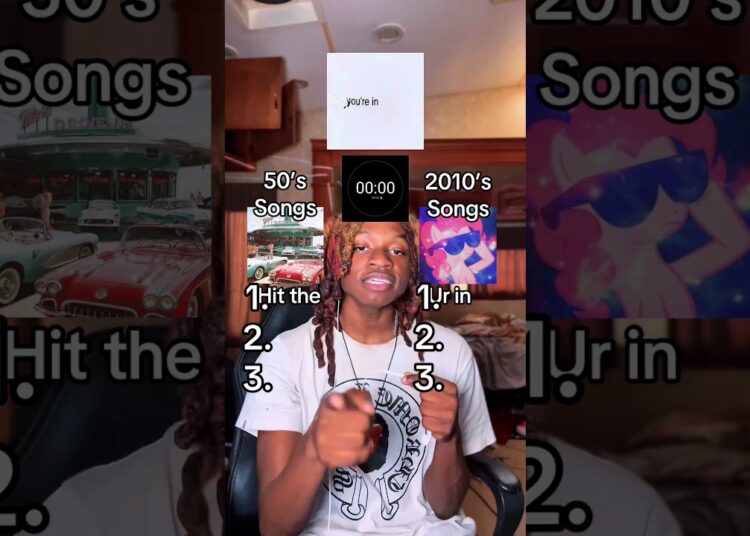 50’s Songs VS 2010’s Songs #50s #2010 #music #quiz