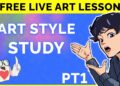 🔴 ART STYLE STUDY WITH ME pt. 1 | Comics, Manga, Graphic Novel Panels (Krita)