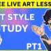 🔴 ART STYLE STUDY WITH ME pt. 1 | Comics, Manga, Graphic Novel Panels (Krita)