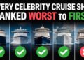 EVERY Celebrity Cruise Ship RANKED Worst to First