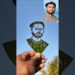Santosh Bhaiya Leaf art 🌿😱#shorts #harshpushptode #art #drawing #artist