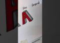 Letter ”A” BEGINNERS to LEGEND #howtodraw #art #drawing #artist #shorts