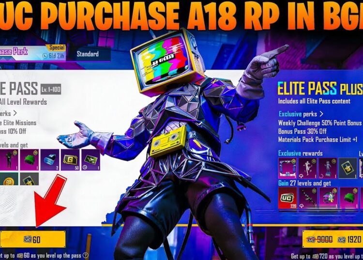 A18 RP BUY ONLY 60UC IN BGMI😍BGMI NEW A18 ROYAL PASS 😍BUY A18 RP FREE BONUS RP IN BGMI😍