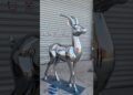 A Tibetan antelope sculpture made of stainless steel #skulpture #artists #metalsculpture #sculpture
