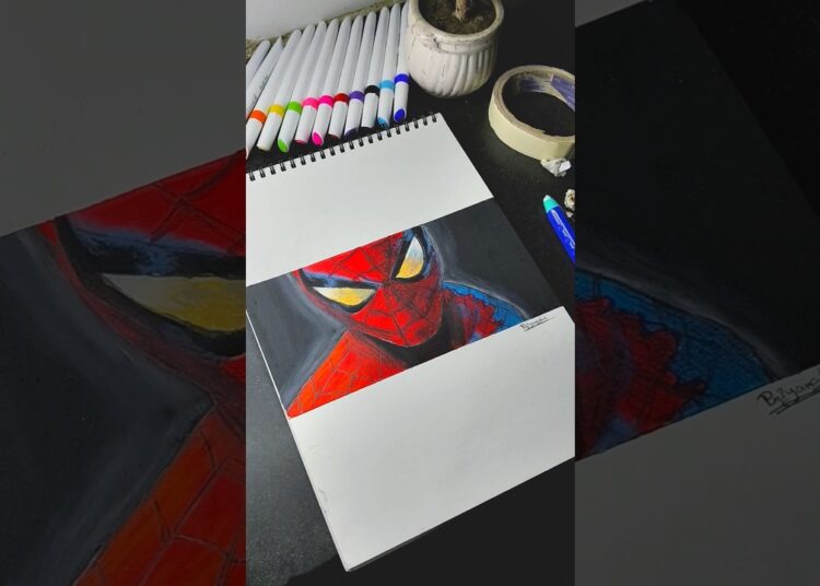 Priyanshu Art x Spider-man🕷️🕸️#shorts