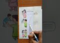 Maa or Papa 💯💖 #paperart​​​ #shorts​​​ #art​​​ #drawing​​​ #viral​​​ #mostpopular​​​ #trending​​​