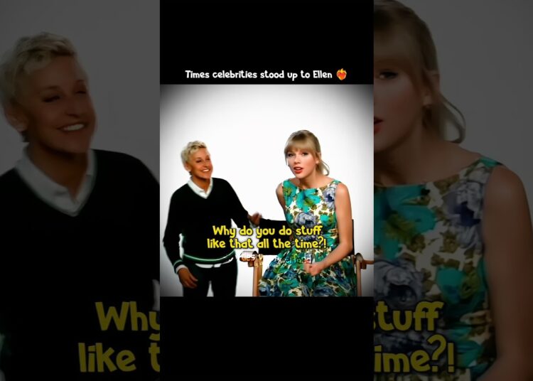 Times celebrities stood up to Ellen ❤️‍🔥 | #taylorswift #shorts