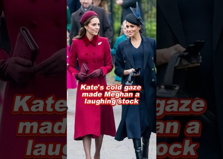 Kate’s cold gaze made Meghan a laughing stock #princesskate #meghan #fyp #royal