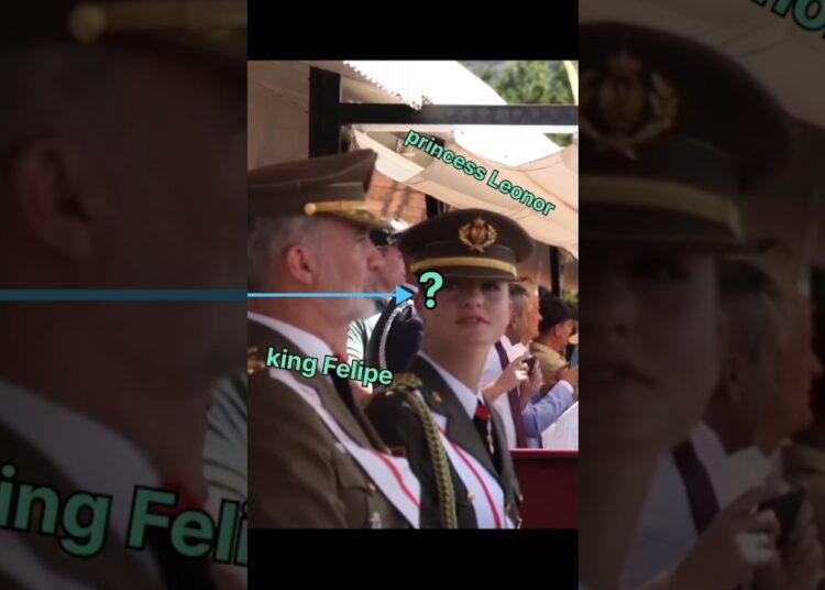 Princess Leonor Looks into Her Father’s Eyes ..then #royal #leonor #sofia #kingfelipevi #new