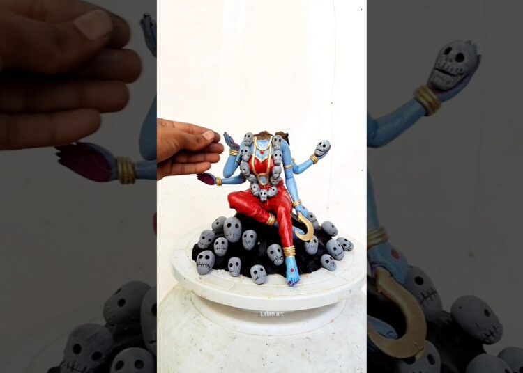kali Mata making #art #artist #shorts #maa #maakali #kali #kalimaa #jaymatadi